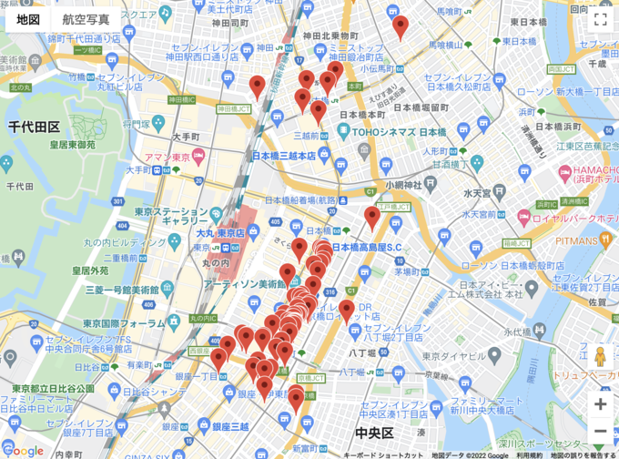 東京アートアンティーク 2022年アートマップ